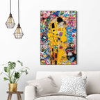Quadro stampa di alta qualità modern kiss 60x90cm | Rohome | Rohome