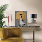 Quadro stampa di alta qualità walking lady 40x30cm | Rohome | Rohome