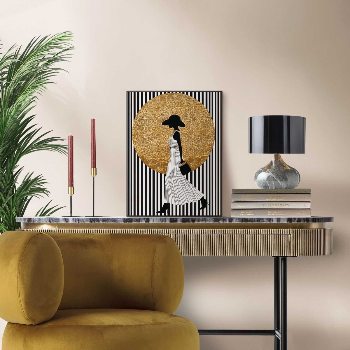 Quadro stampa di alta qualità walking lady 40x30cm | Rohome | Rohome