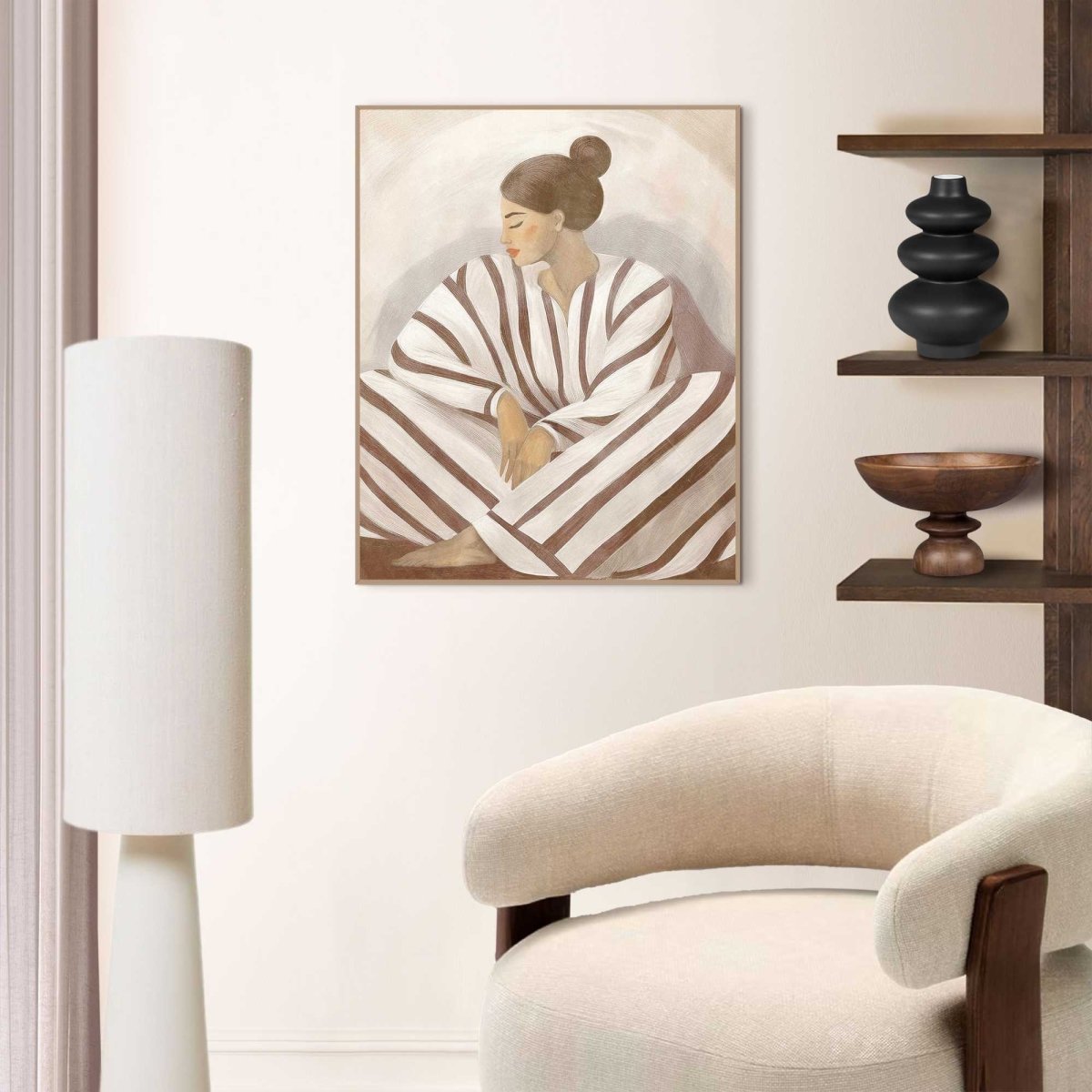 Quadro stampa di alta qualità Zen lady 50x40cm | Rohome | Rohome