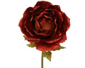 Ramo artificiale rosa gigante h.135 cm rosso in velluto | rohome | Rohome