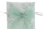 Sacchettino in raso trama fiori verde | Rohome | Rohome