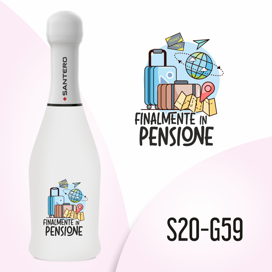 Santero Spumante Extra Dry White Lt 0,20 Finalmente in Pensione
