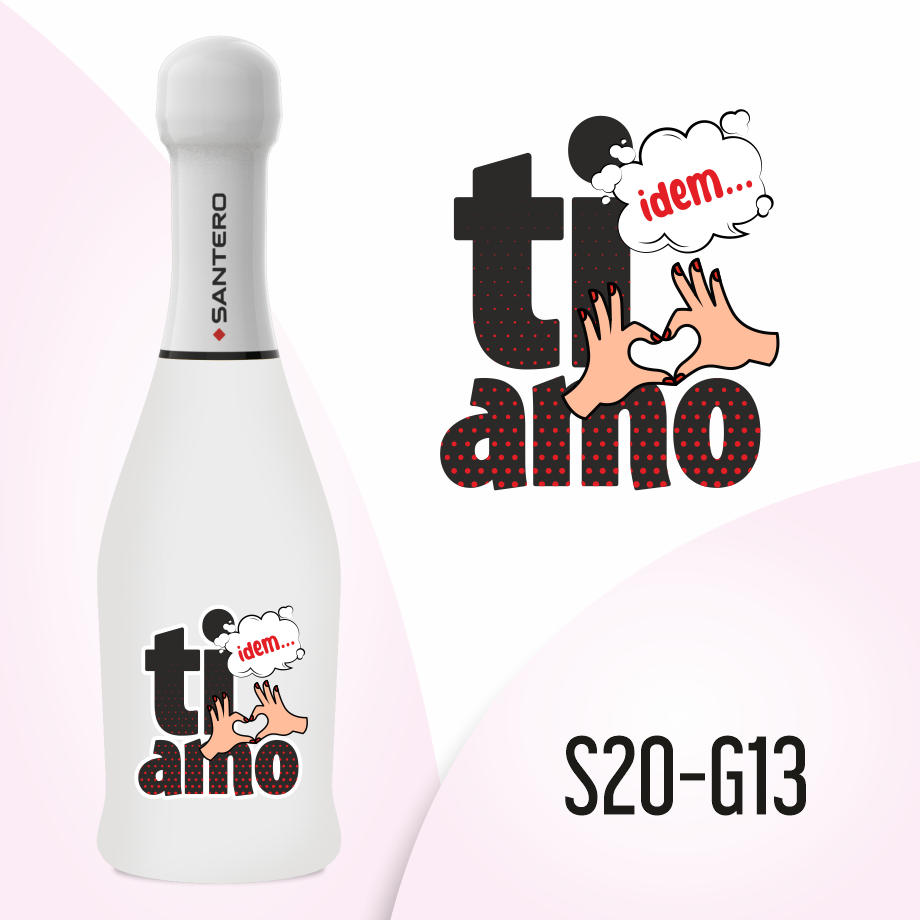 Santero Spumante Extra Dry White Lt 0,20 Ti Amo Idem
