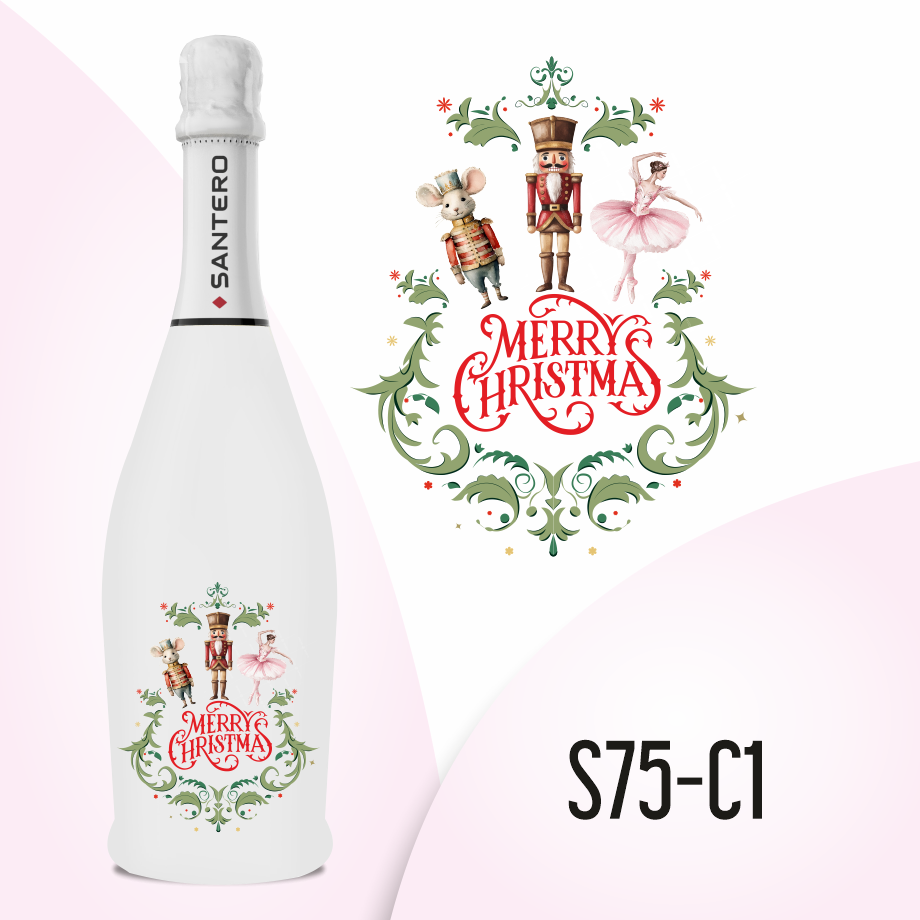 Santero Spumante Extra Dry White Lt 0,75Merry Christmas
