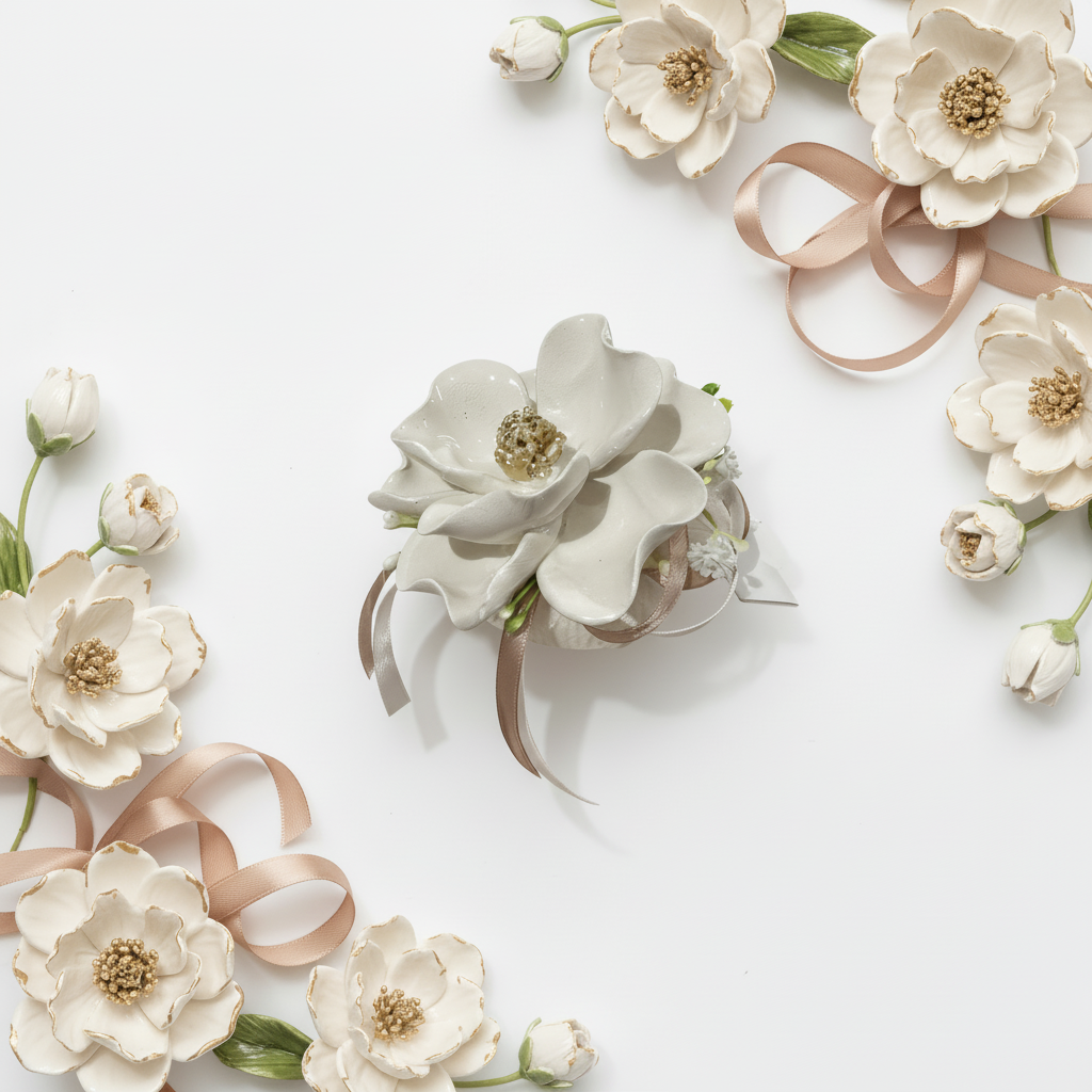 Bomboniera Saponetta grande con peonia | Rohome