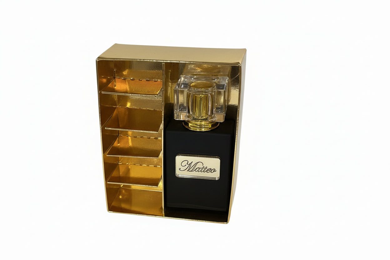 Bomboniera scatola porta confetti e profumo grande nero | Rohome