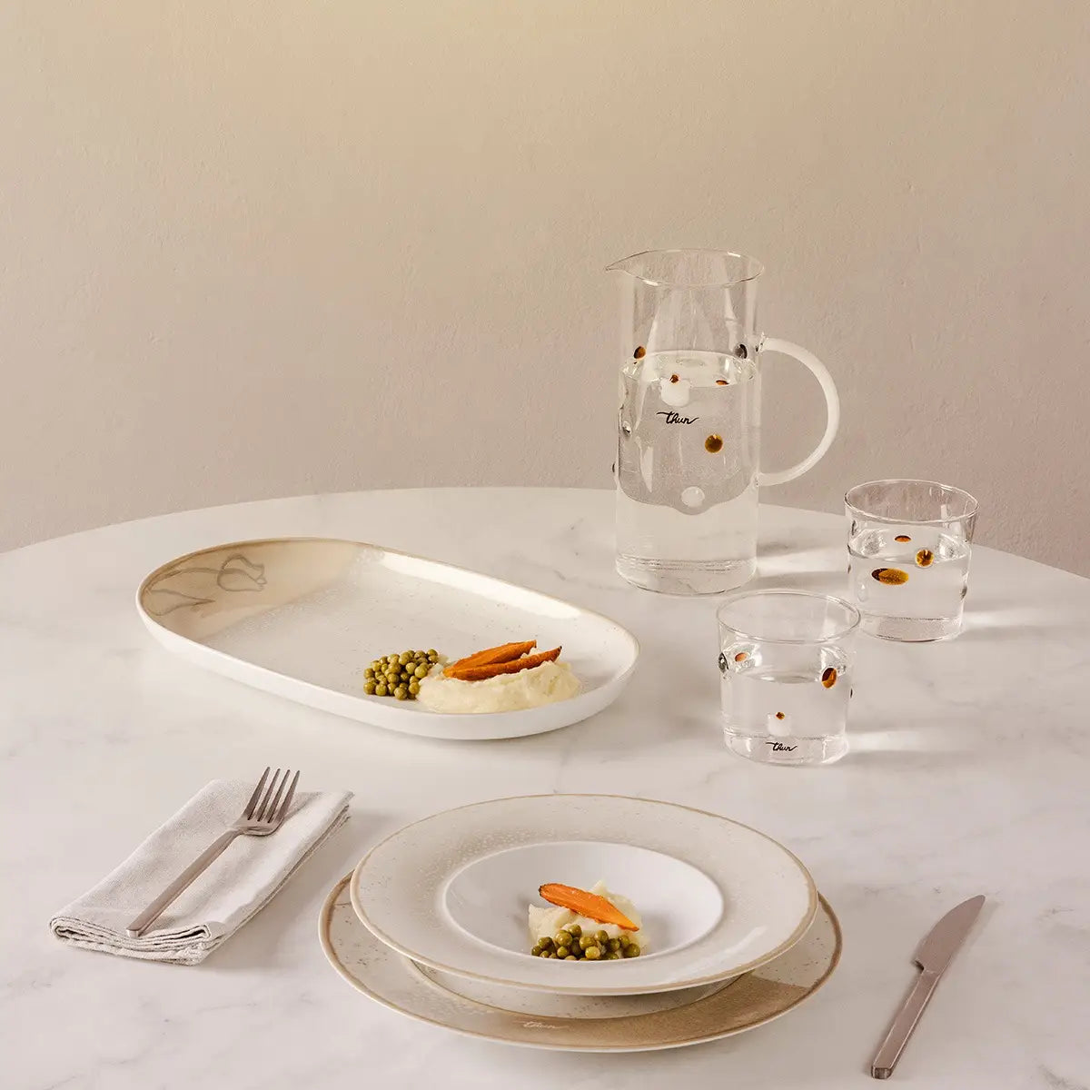 Thun - Piatto portata in porcellana linea pure elegance | Rohome