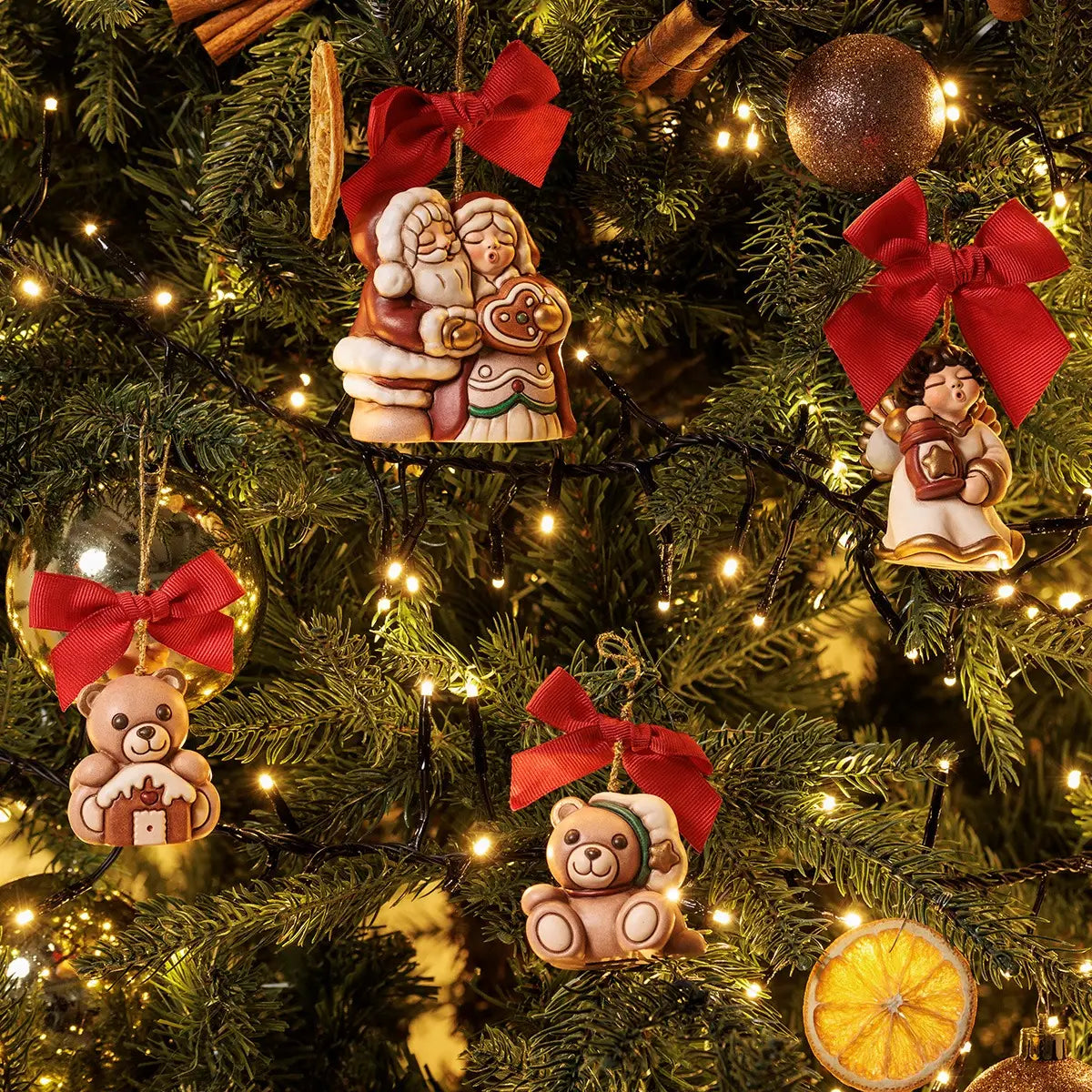 Thun - Addobbo natalizio Teddy pandoro in ceramica, piccolo | Rohome