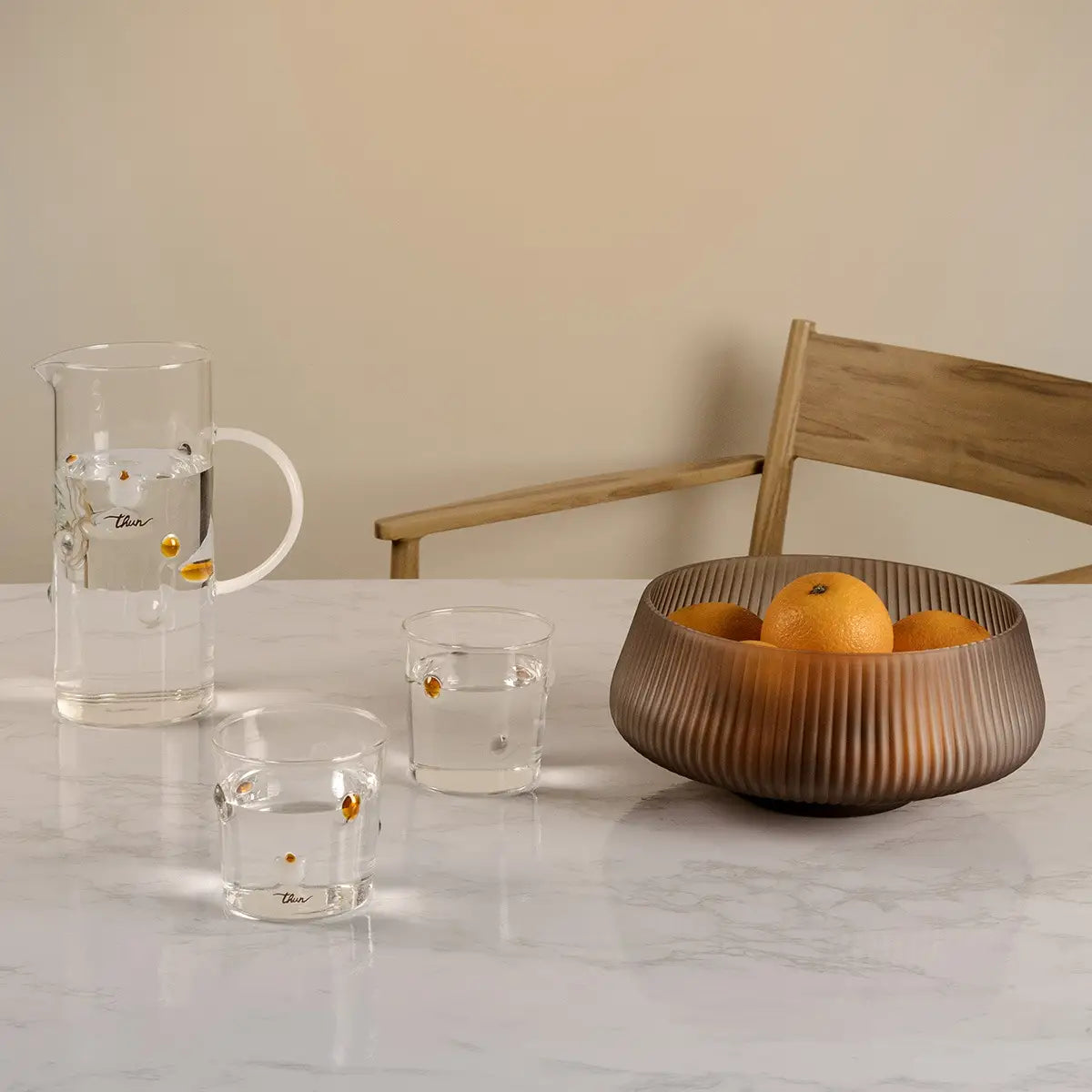 Thun - Caraffa in vetro a pois Pure Elegance| rohome