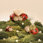Thun - Coppia Coccinella Ella con cuore in ceramica | Rohome