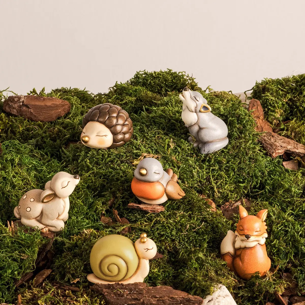 Thun - Mini animale cerbiatto in ceramica | Rohome