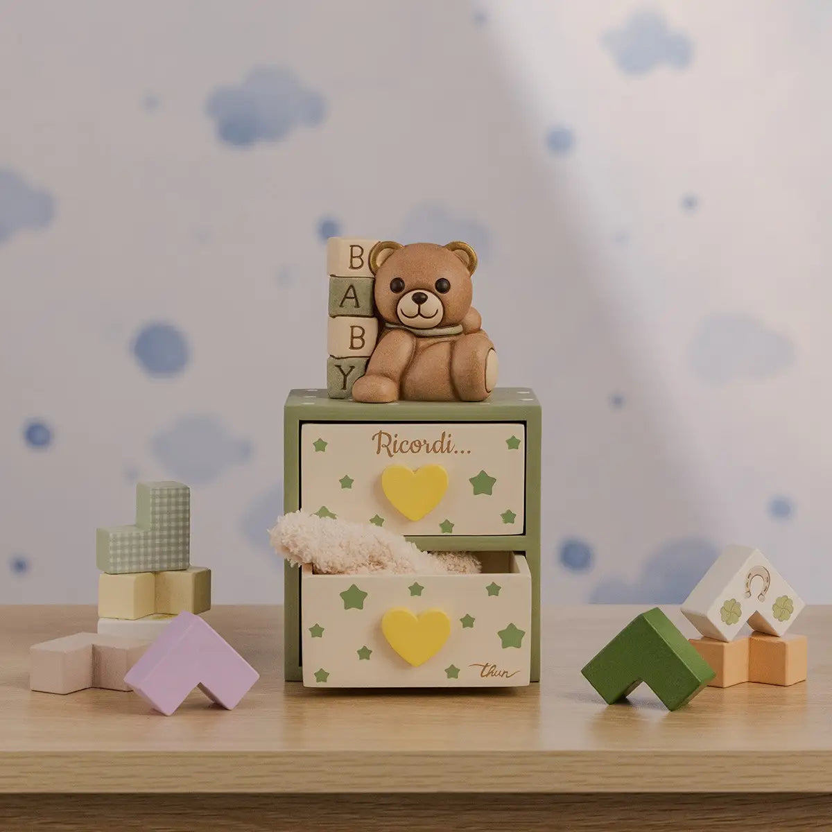 Thun - Set mini cassettiera con Teddy | Rohome