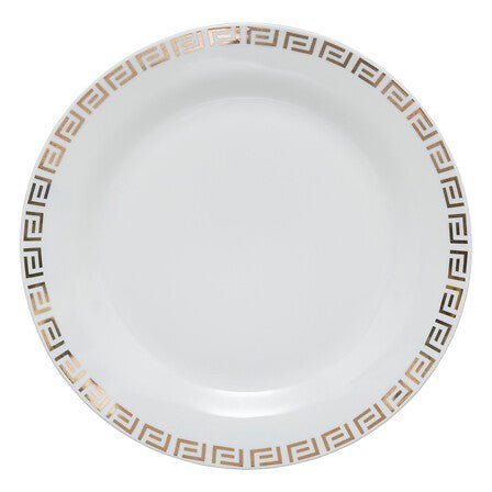 Servizio di piatti 18pz bianco Vers con dettagli oro | Rohome - Rohome