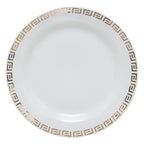 Servizio di piatti 18pz bianco Vers con dettagli oro | Rohome - Rohome