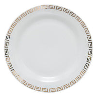 Servizio di piatti 18pz bianco Vers con dettagli oro | Rohome - Rohome