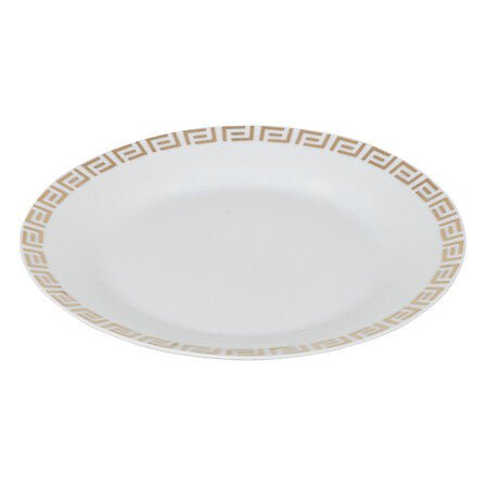 Servizio di piatti 18pz bianco Vers con dettagli oro | Rohome - Rohome