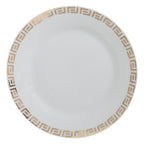 Servizio di piatti 18pz bianco Vers con dettagli oro | Rohome - Rohome