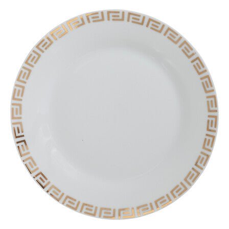 Servizio di piatti 18pz bianco Vers con dettagli oro | Rohome - Rohome