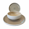 Servizio tavola 4 persone tortora in stoneware | Rohome | Rohome