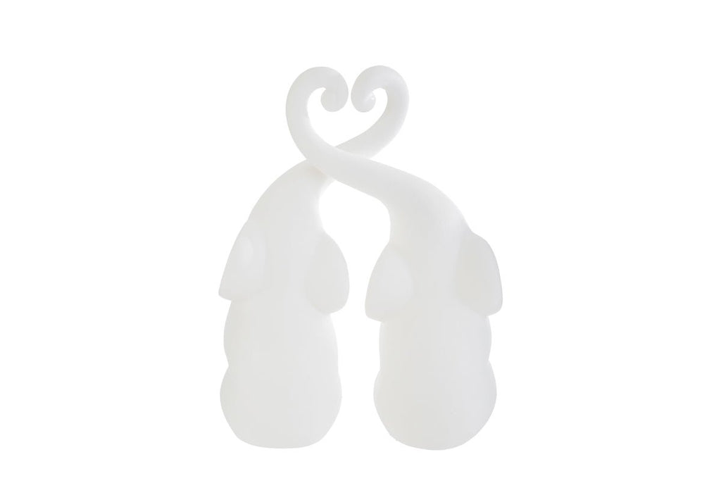 Set 2 elefantini in porcellana h. 16cm | Rohome | Rohome