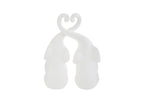 Set 2 elefantini in porcellana h. 16cm | Rohome | Rohome
