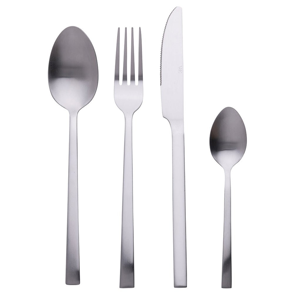 Set 24 posate acciaio colore silver opaco | rohome | Rohome