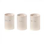 Set 3 Barattoli in latta colore avorio | rohome | Rohome