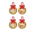 Set 4 palline Thun oro in poliestere d. 6cm | Rohome | Rohome