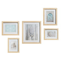 Set 5 cornici portafoto in legno naturale | Rohome | Rohome