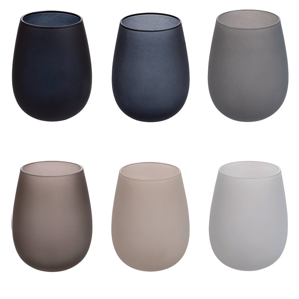 Set 6 Bicchieri smerigliati effetto frozen ocean | rohome | Rohome