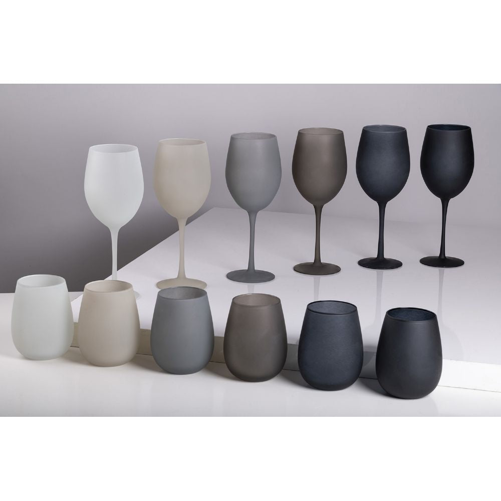 Set 6 Bicchieri smerigliati effetto frozen ocean | rohome | Rohome