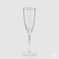 Set 6 Calici Flute EDG Goldrim 260ml | Rohome | Rohome