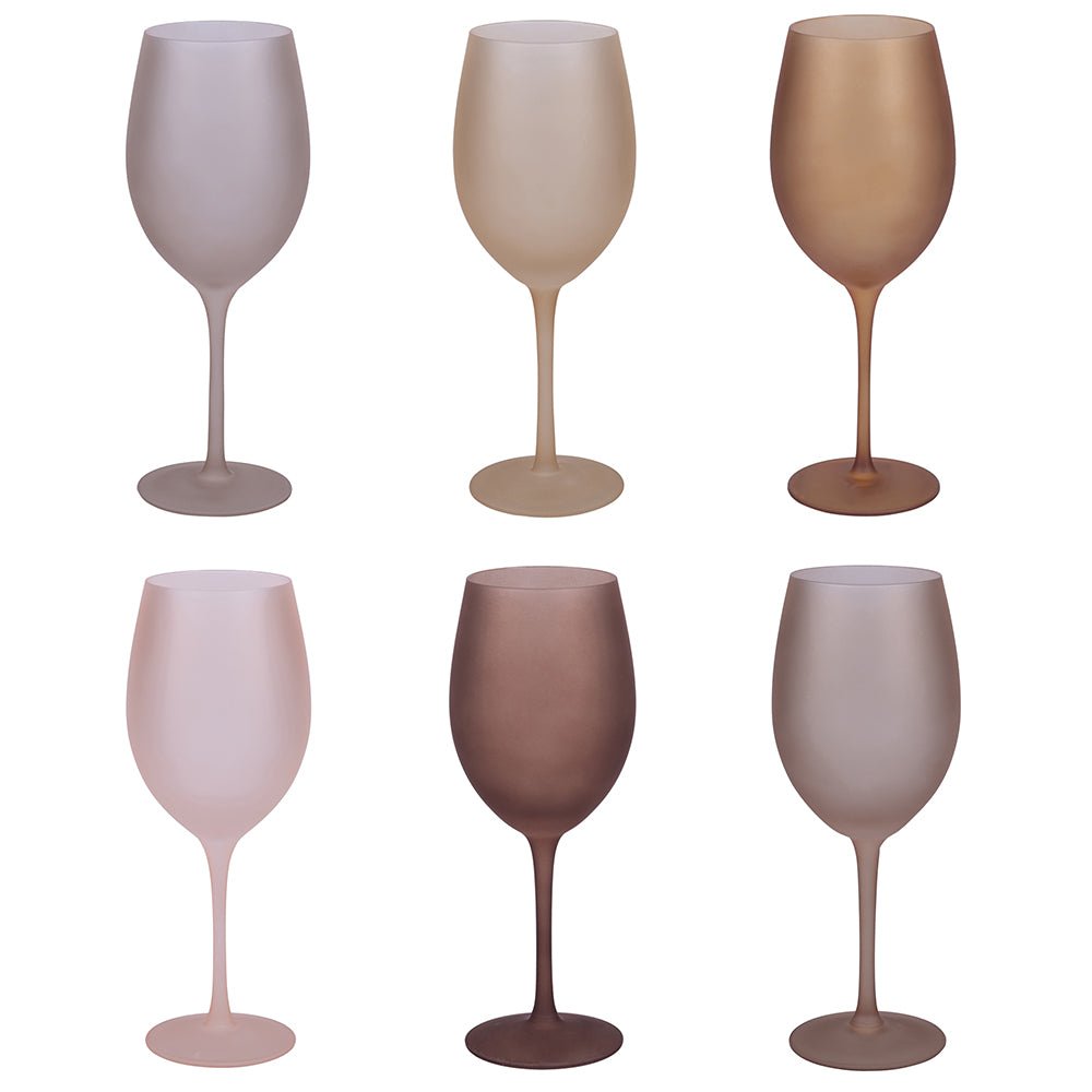 Set 6 Calici smerigliati effetto frozen chocolate | rohome | Rohome