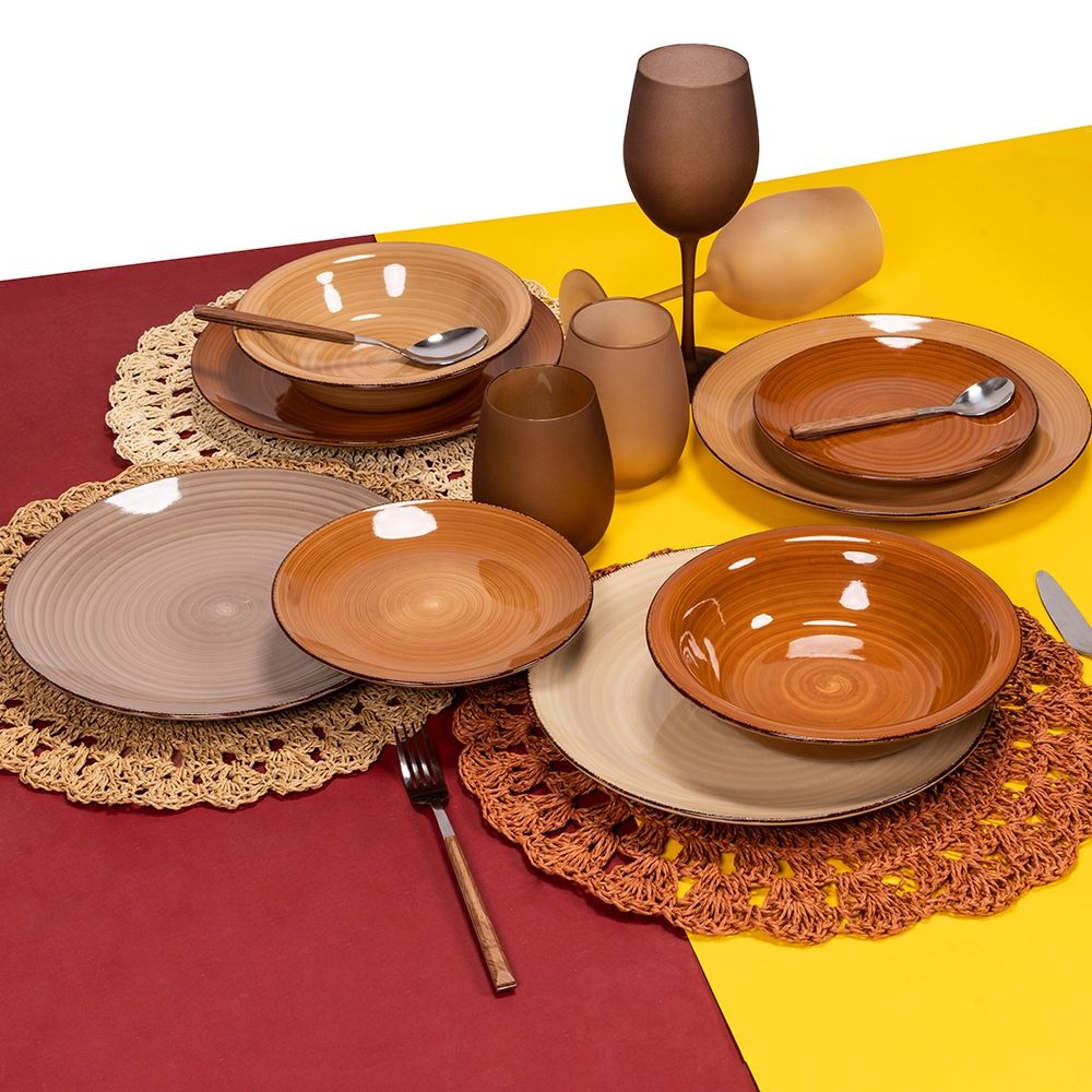 Set 6 Calici smerigliati effetto frozen chocolate | rohome | Rohome