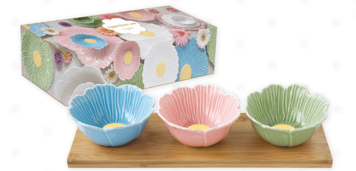 Set aperitivo con ciotoline linea Daisy | Rohome - Rohome