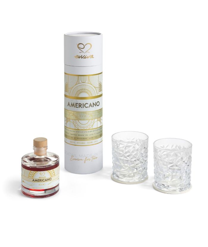 Set bottiglia e 2 bicchieri americano | Rohome | Rohome