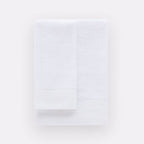 Set Glamour 1 asciugamano viso più 1 ospite bianco | Rohome - Rohome
