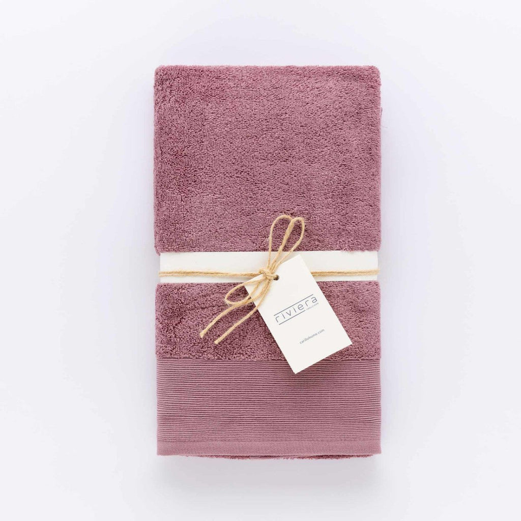 Set Glamour 1 asciugamano viso più 1 ospite Malva | Rohome - Rohome
