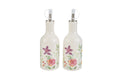 Set olio e aceto in porcellana con fiori | rohome | Rohome