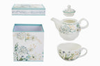 Set teiera con tazza in porcellana provenza | Rohome | Rohome