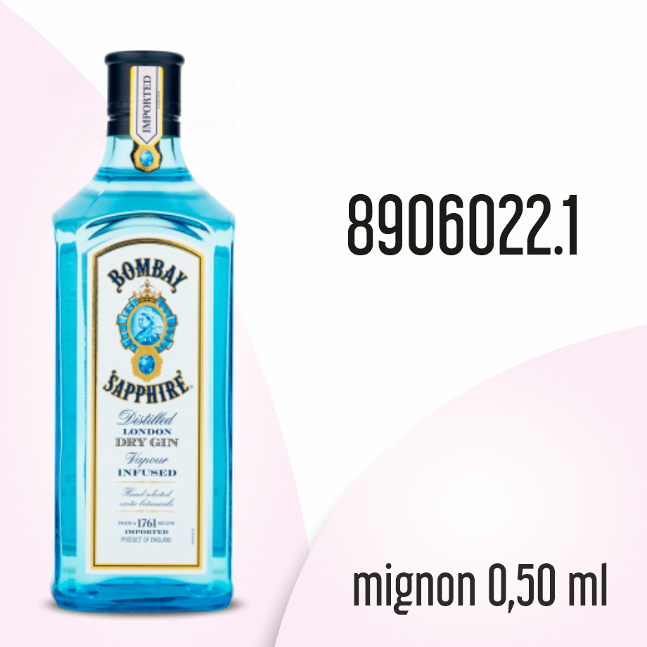 Mignon 50 ml Gin Bombay Sapphire 47°