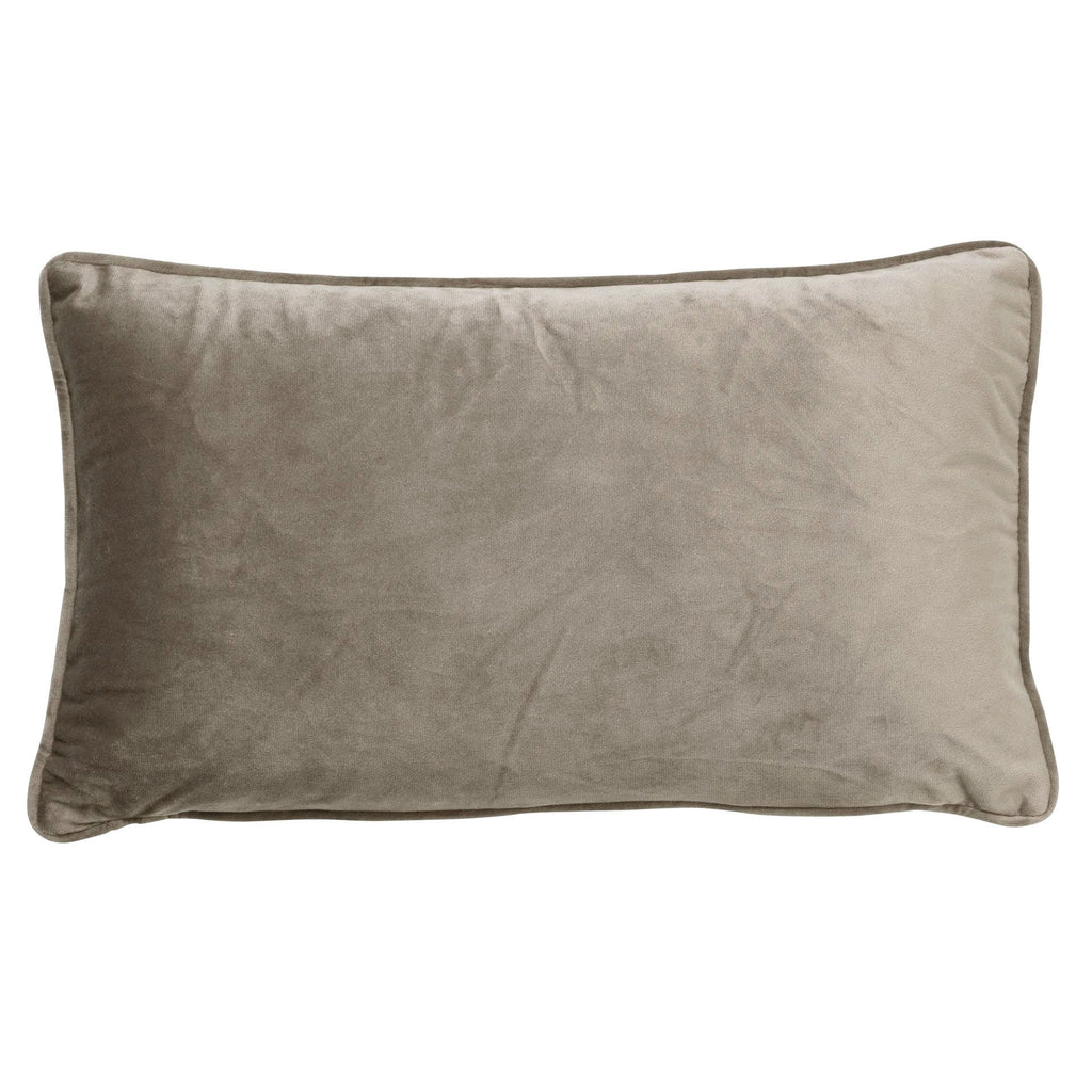 Cuscino arredo in velluto 30x50cm tortora | Rohome