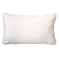 Cuscino arredo in velluto 30x50cm bianco| Rohome