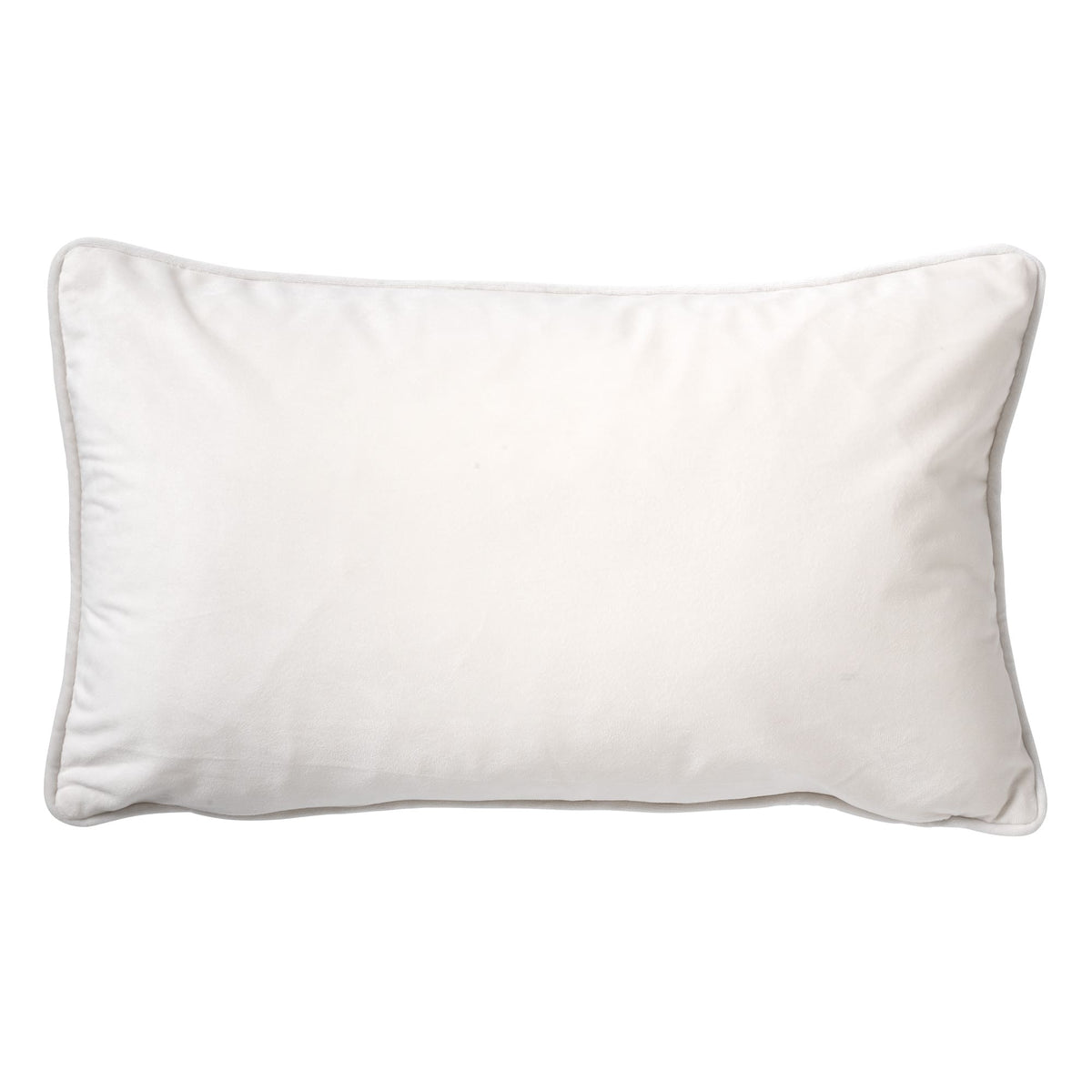 Cuscino arredo in velluto 30x50cm bianco| Rohome