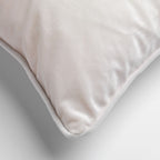 Cuscino arredo in velluto 45x45cm avorio | Rohome