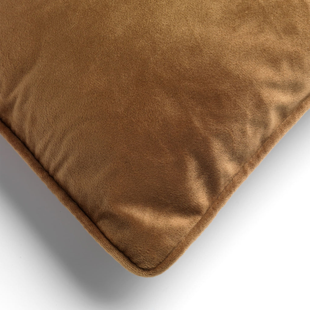 Cuscino arredo in velluto 30x50cm marrone tabacco | Rohome