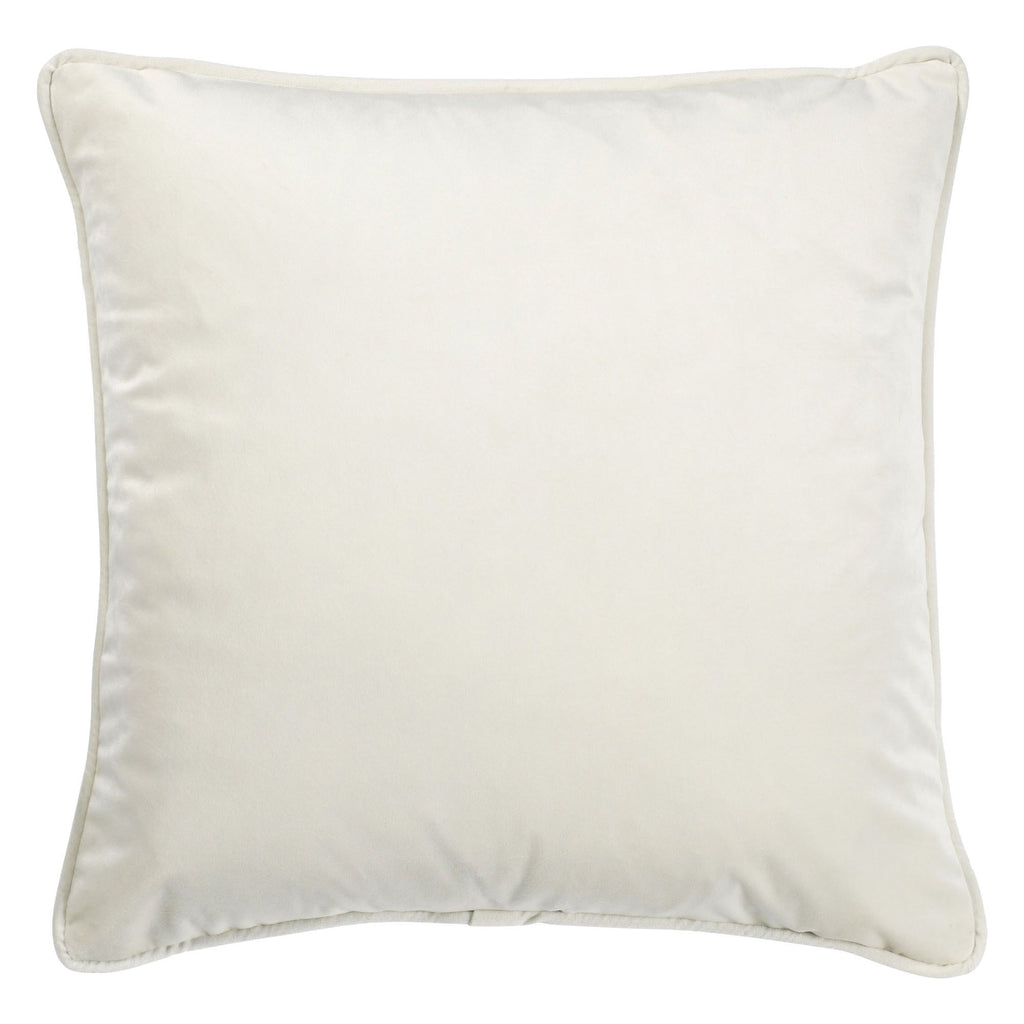 Cuscino arredo in velluto 45x45cm avorio | Rohome