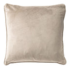 Cuscino arredo in velluto 45x45cm beige | Rohome