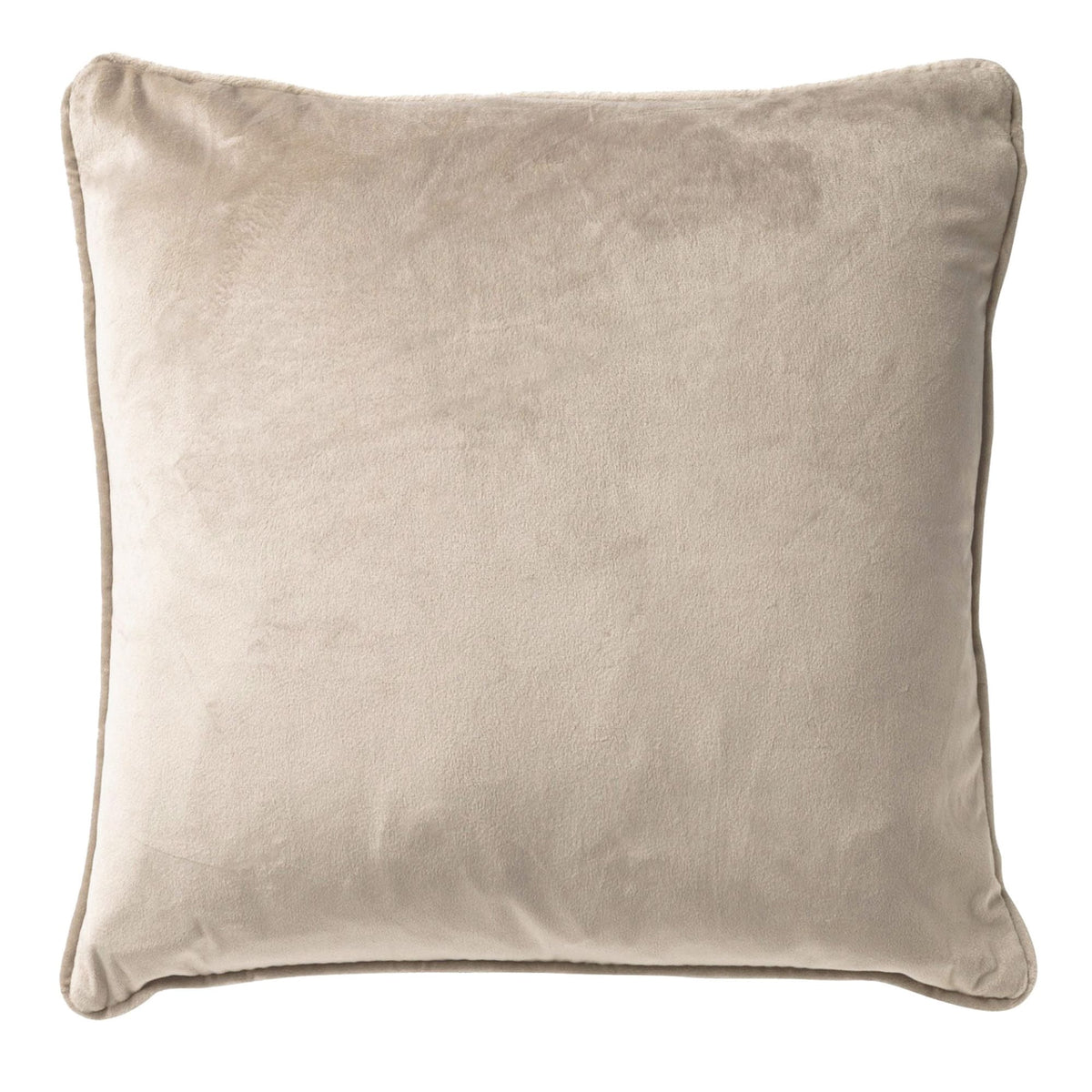 Cuscino arredo in velluto 45x45cm beige | Rohome